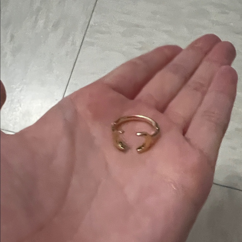 Double Crescent Moon Ring